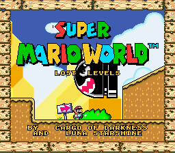 Super Mario World - Lost Levels Title Screen